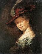 Rembrandt Peale Portrait of the Young Saskia oil painting